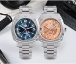 SN026-G-C GMT 39.5mm mechanical watch 100 meters waterproof self-design with HANGZHOU 6460 movement