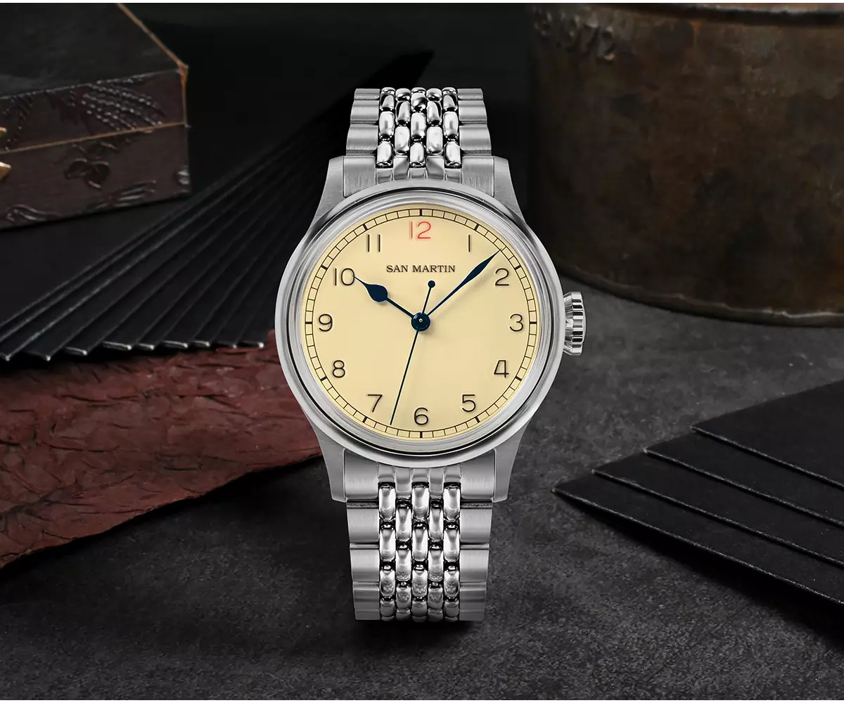 1-2-1.webp Watches 38.5MM Pilot Style Watch with NH35 movement C3 10Bar SN0105-G-NB - Image 1