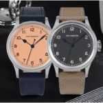 38.5MM Pilot Style Watch Freckles Dial with NH35 movement 10Bar SN0105-G