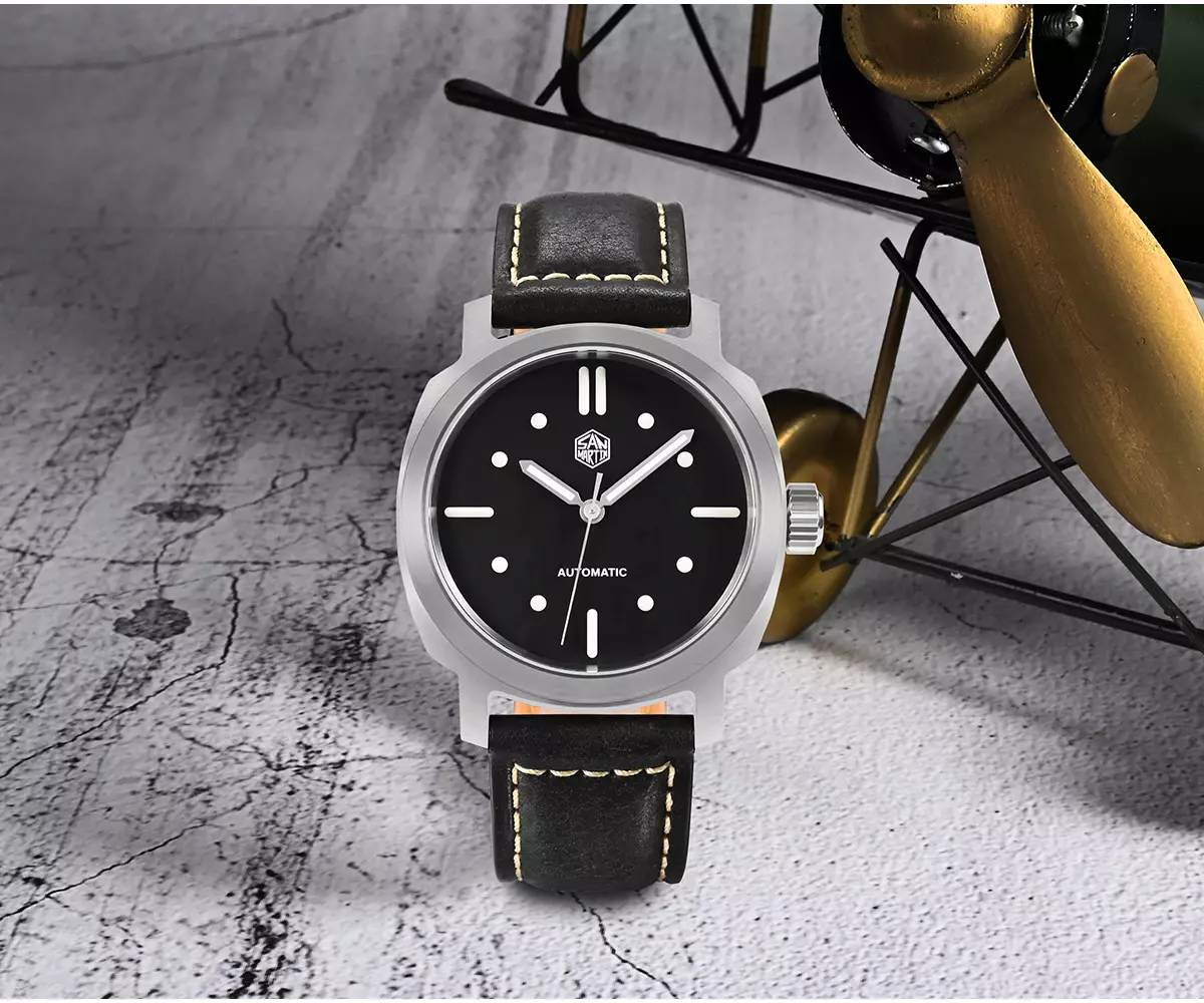 1-3.webp Watches SN065-G1 40mm classic style dive watch with YN55 movement and 100m waterproof Automatic Mechanical Watch - Image 1