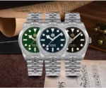 SN0107-B4 38mm PT5000/SW200 movement Vintage Snowflake Hands Men Watch Explore Climbing Series Mechanical with 10Bar BGW-9