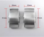 New Fly Adjustable Clasp Bracelet Parts Watch Clasp Suitable For 18mm/20mm Size 316L Stainless Steel Folding Clasp BK2041 BK1841 - Image 2