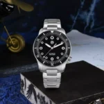 SN0142-G-1 39.5mm Diver Watch YN55 Automatic Mechanical Sapphire black dial No Date Window Version