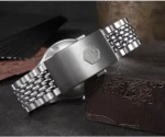 Watches 38.5MM Pilot Style Watch with NH35 movement C3 10Bar SN0105-G-NB - Image 13