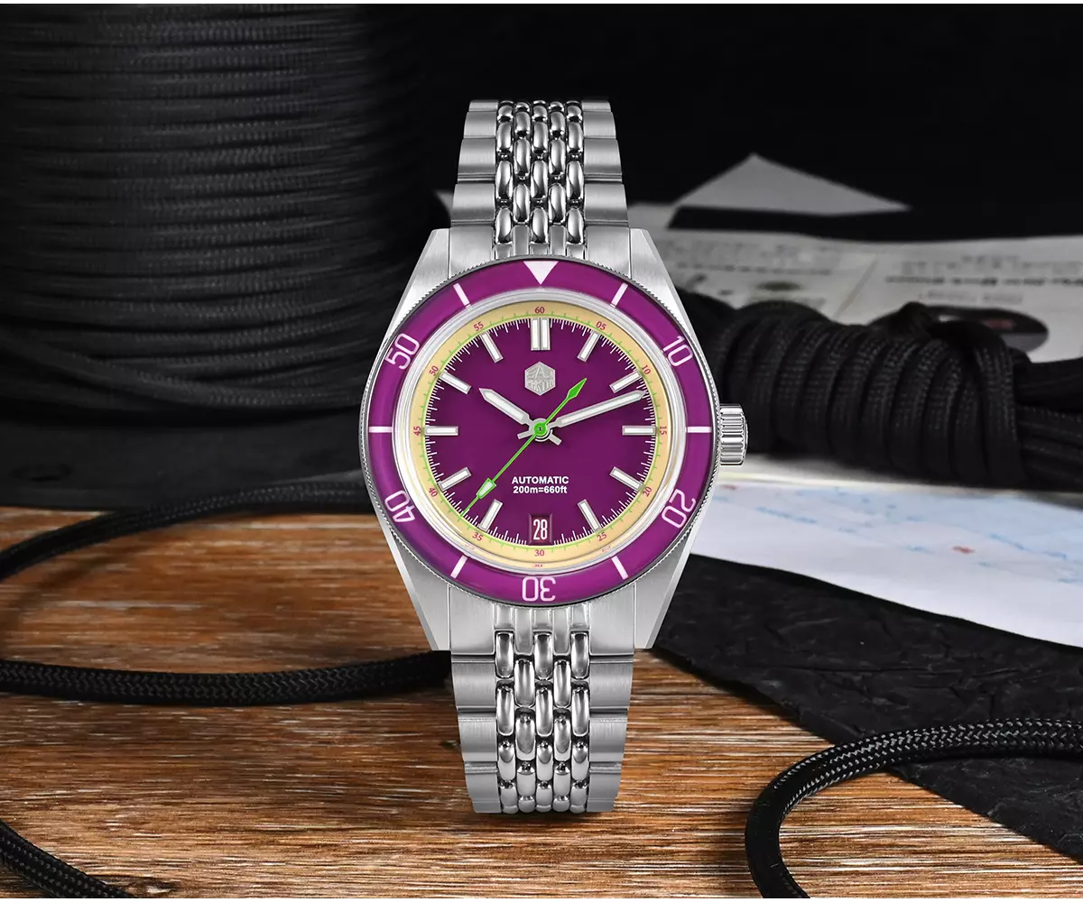 SAN-MARTIN-SN0116B-01.webp SN0116-B NH35 39.5mm Original Design Men Sports Watch Automatic Mechanical Waterproof 100m Colorful design - Image 1