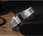 SN0116-B1 39.5mm NH35 Original Design Men Sports Watch Automatic Mechanical Waterproof 100m Black Dial Colorful Rainbow Bezel Insert - Image 13