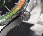 SN0116-B1 39.5mm NH35 Original Design Men Sports Watch Automatic Mechanical Waterproof 100m Black Dial Colorful Rainbow Bezel Insert - Image 3
