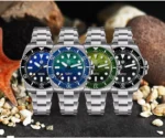SN0126-GS 38mm Diver Watch Pencil Hands Miyota 90S5 Automatic Mechanical Sapphire BGW-X1 Lume Gradient Dial