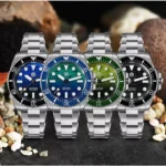 SN0126-GS 38mm Diver Watch Pencil Hands Miyota 90S5 Automatic Mechanical Sapphire BGW-X1 Lume Gradient Dial