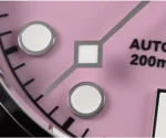 SN0128-4 40mm NH35 BB Diver Watch snowflake hands Automatic Mechanical Sapphire black PINK dial - Image 9