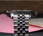 SN0128-4 40mm NH35 BB Diver Watch snowflake hands Automatic Mechanical Sapphire black PINK dial - Image 3