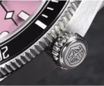 SN0128-4 40mm NH35 BB Diver Watch snowflake hands Automatic Mechanical Sapphire black PINK dial - Image 5