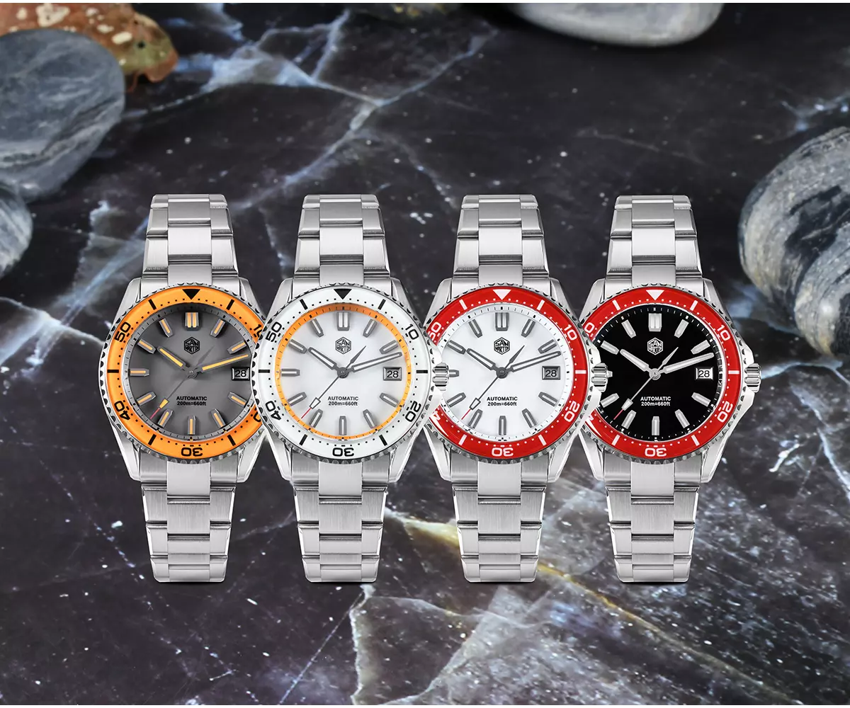SAN-MARTIN-SN0129-D-CP-00.webp SN0129-D-CP 39mm Luxury Men's Business Dive Sport Watch NH35 Automatic Mechanical Waterproof 100m Luminous - Image 1