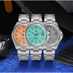 SN0129-C2 39mm NH35 Luxury Men's Business Dress Watch Automatic Mechanical Waterproof 100m Luminous