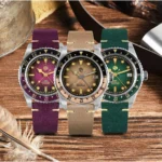 SN0134-G1 40mm NH34 Movement GMT Mechanical Watch C3 Lume Gradient Dial 200M Water Resistant