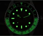SN0134-G1 40mm NH34 Movement GMT Mechanical Watch C3 Lume Gradient Dial 200M Water Resistant - Image 9