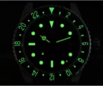 SN0134-G1 40mm NH34 Movement GMT Mechanical Watch C3 Lume Gradient Dial 200M Water Resistant - Image 10