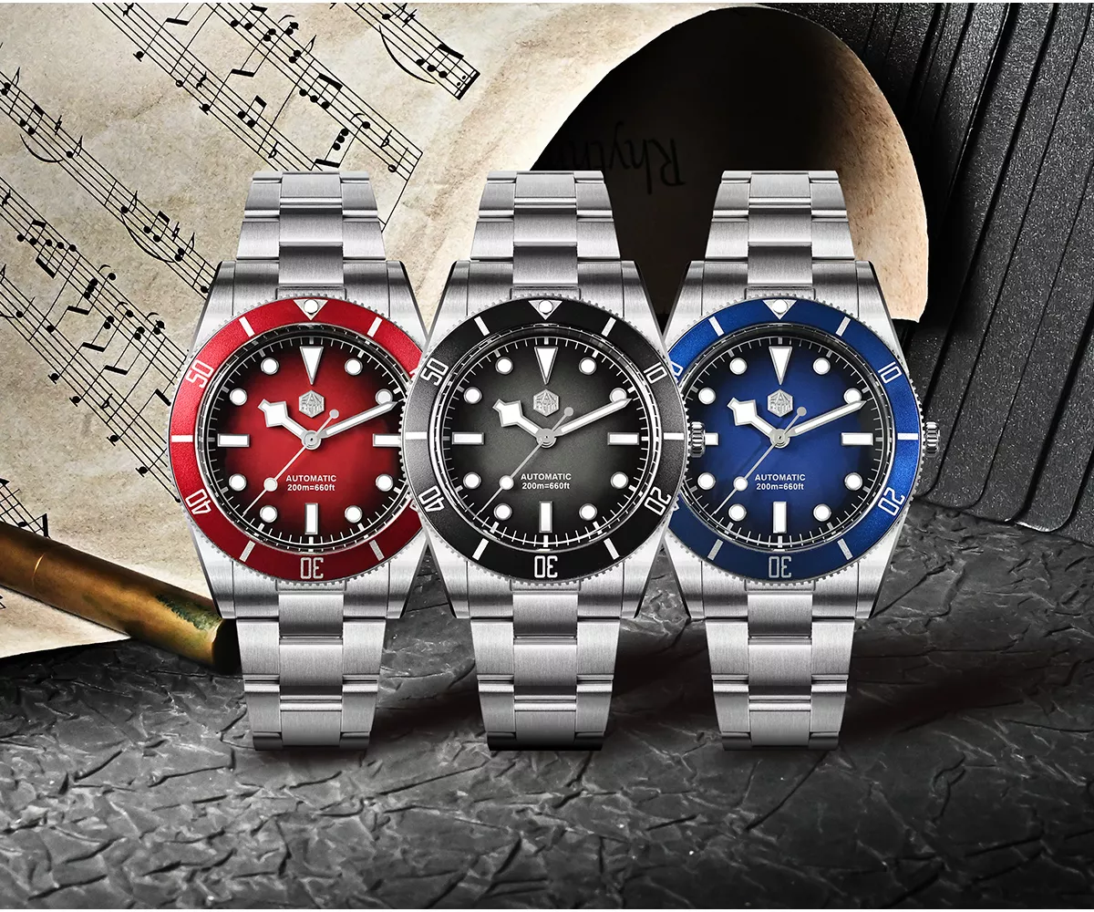 SAN-MARTIN-SN0138B2-01.webp SN0138-B2 37mm Gradient Dial ST2130 BB Diver Watch 20Bar Stainless Steel Automatic Mechanical watch Sapphire Luminous - Image 1
