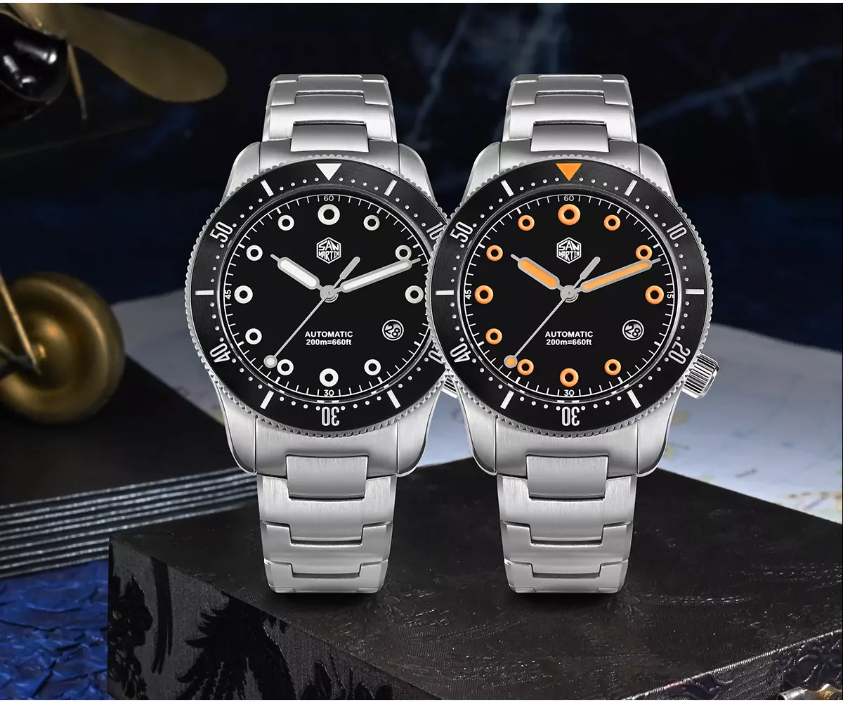 SAN-MARTIN-SN0142G-017.webp SN0142-G 39.5mm Diver Watch YN55 Automatic Mechanical Sapphire black dial - Image 1