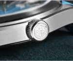 SN0144-B-GX 39mm GMT Luxury Men's Business Dress Watch 9075 Automatic Mechanical Waterproof 100m Luminous JIAN ZHAN Pattern - Image 9