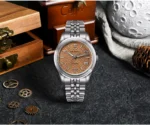 SN0144-CG2 39mm Luxury Men's Business Dress Watch 90S5 Automatic Mechanical Waterproof 100m Luminous Coin Pattern Dial