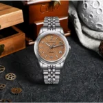 SN0144-CG2 39mm Luxury Men's Business Dress Watch 90S5 Automatic Mechanical Waterproof 100m Luminous Coin Pattern Dial