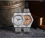 SN0144-CG5 39mm Luxury Men's Business Dress Watch 90S5 Automatic Mechanical Waterproof 100m Luminous Spark Pattern Dial