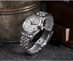 SN0144-CG5 39mm Luxury Men's Business Dress Watch 90S5 Automatic Mechanical Waterproof 100m Luminous Spark Pattern Dial - Image 2