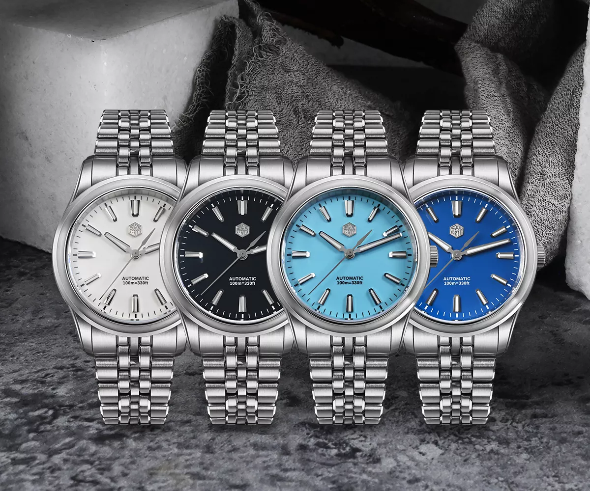 SAN-MARTIN-SN0144CG7-00.webp SN0144-CG7 39mm Luxury Men's Business Dress Watch 90S5 Automatic Mechanical Waterproof 100m Luminous Enamel Dial - Image 1
