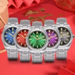 SN0144-GX-6 39mm Luxury Men's Business Dress Watch 90S5 Automatic Mechanical Waterproof 100m Luminous Year of the Snake Limited Edition