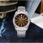 SN0144-GX-5 39mm Luxury Men's Business Dress Watch 9015 Automatic Mechanical Waterproof 100m Luminous JIAN ZHAN Porcelain Pattern