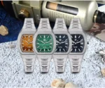 SN0145-G 39.5mm Barrel Shape Case Luxury Men's Business Dress Watch PT5000 Automatic Mechanical Waterproof 100m Luminous Stone Dial