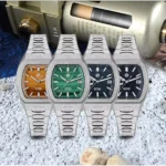 SN0145-G 39.5mm Barrel Shape Case Luxury Men's Business Dress Watch PT5000 Automatic Mechanical Waterproof 100m Luminous Stone Dial
