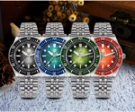 SN0148-G1 40mm Miyota 9015 Movement Mechanical Watch BGW-X1 Lume Gradient Dial Bar Hand 200M Water Resistant
