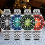 SN0148-G1 40mm Miyota 9015 Movement Mechanical Watch BGW-X1 Lume Gradient Dial Bar Hand 200M Water Resistant
