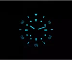 SN0151-GL-S 39mm Original Design Dive Watch Automatic Mechanical Miyota 90S5 Waterproof 200m wave texture MOP dial BGW-X1 Luminous with stainless steel bracelet - Image 6