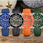 SN0151-GL 39mm Original Design Dive Watch Automatic Mechanical Miyota 90S5 Waterproof 200m wave texture MOP dial BGW-X1 Luminous