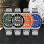 SN0151-GL-S 39mm Original Design Dive Watch Automatic Mechanical Miyota 90S5 Waterproof 200m wave texture MOP dial BGW-X1 Luminous with stainless steel bracelet