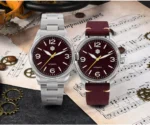 Watches SN033-G2 38.5mm mechanical military pilot watch with coin edge bezel 100 meters waterproof NH35 movement