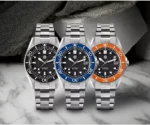 SAN MARTIN New SN0036-C Men Diving Watch Helium Value ST2130 Automatic Mechanical Luxury Vintage Black Dial Waterproof 600m