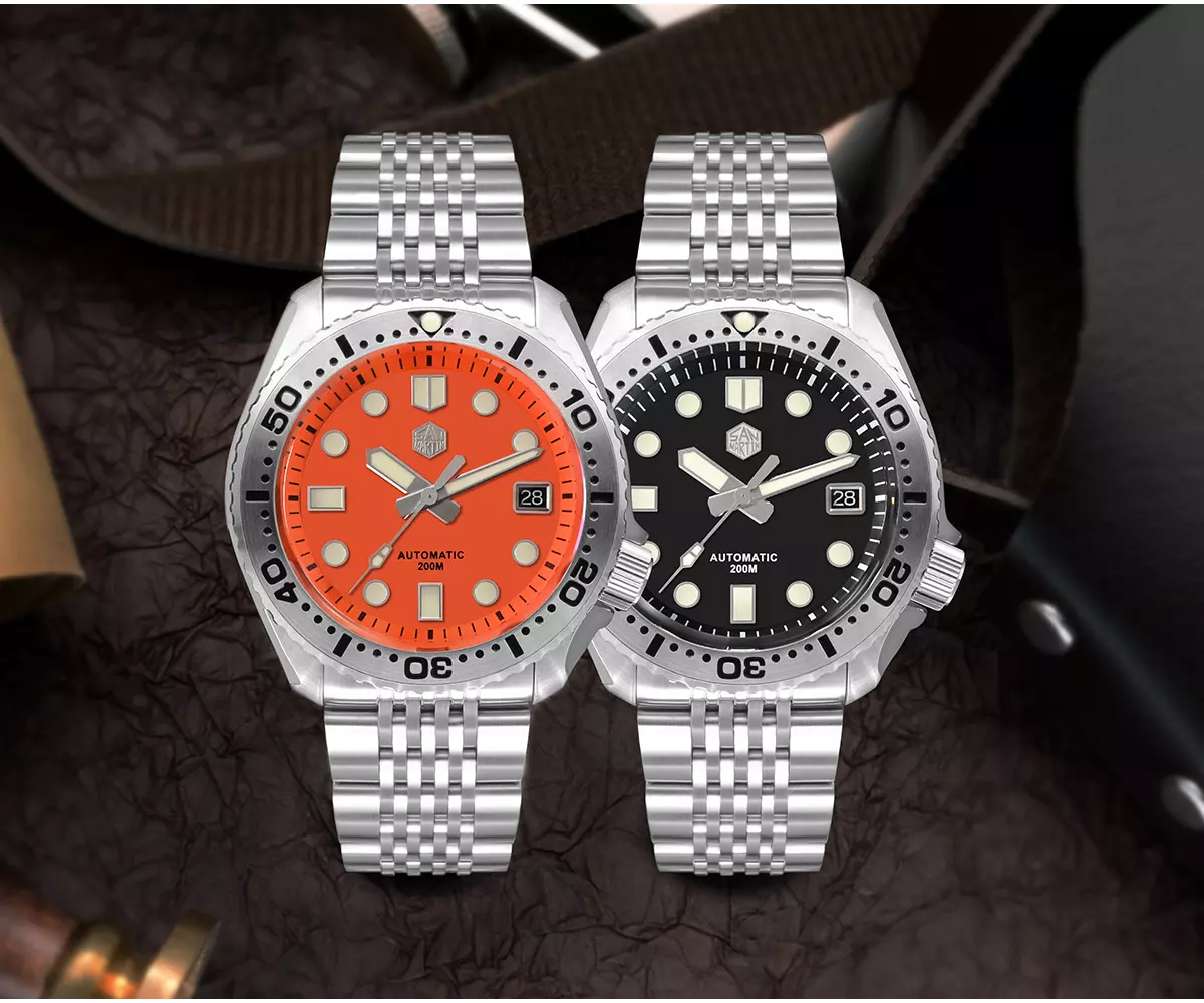 SAN-MARTIN-SN046G-01.webp mechanical diving watch 200 meters waterproof SN046-G - Image 1