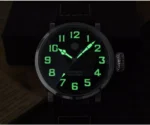 44.5mm Pilot Men Watch Military Style Automatic Mechanical Watch with YN55A Movement SN095-G-DA - Image 5