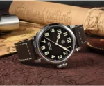 44.5mm Pilot Men Watch Military Style Automatic Mechanical Watch with YN55A Movement SN095-G-DA - Image 4