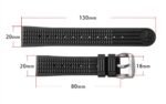 waterproof rubber strap 20mm wide for SN007-G&SN047-G - Image 2