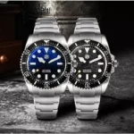 San Martin New SN0126-GL 42mm Diver Watch 600M waterproof Mercedes Hands Miyota 90S5 Automatic Mechanical Sapphire BGW-X1 Lume Gradient Dial helium valve