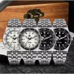 SN0148-GB2 40mm Miyota 9015 Movement Mechanical Watch BGW-X1 Lume Enamel/Luminous Dial Bar Hand 200M Water Resistant SAN MARTIN