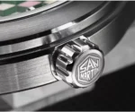 SN0149-GB 40mm Original Design Dive Watch Automatic Mechanical Miyota 90S5 Waterproof 100m 3D effect cube pattern MOP dial BGW-X1 Luminous SAN MARTIN - Image 8